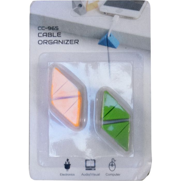 Тримач для кабелю Extradigital CC-965 Cable Clips, Green/Orange (KBC1802) зображення 3
