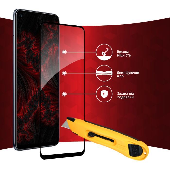 Скло захисне Intaleo Full Glue Realme 8 (1283126523267) зображення 4