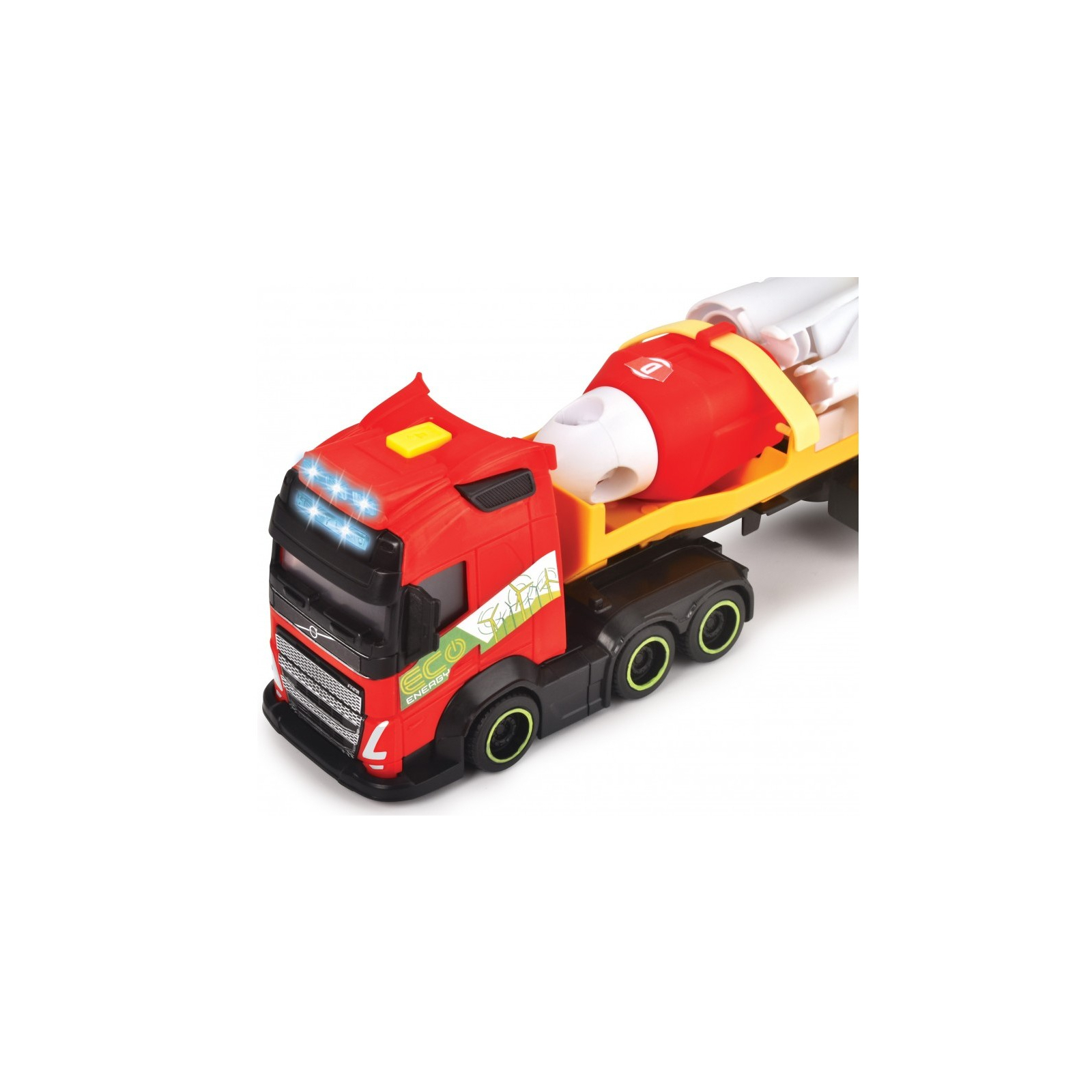 Спецтехніка Dickie Toys Вантажівка Вольво Перевезення вітрогенератора зі звук. та світл. ефектами, 40 см (3747011) зображення 6