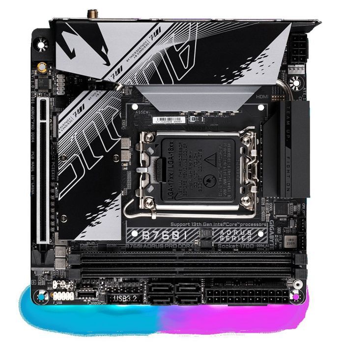 Материнская плата GIGABYTE B760I AORUS PRO DDR4 изображение 5