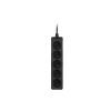 Сетевой удлинитель 2E 5XCEE7/17, 1.5м, black (2E-U0510M1.5BK_Gift) изображение 2