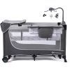 Дитячий манеж Kinderkraft кровать Leody с пеленатором Grey (5902533917952) зображення 2