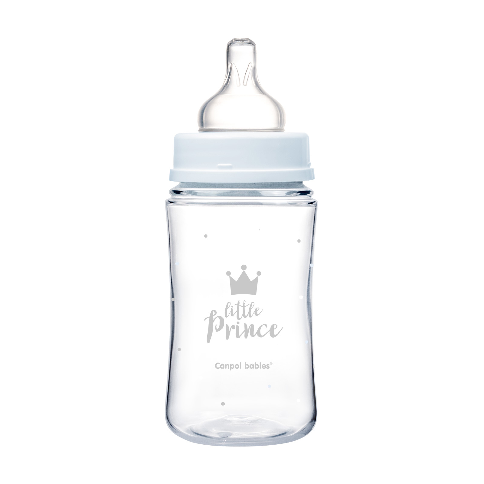 Бутылочка для кормления Canpol babies Royal Baby с широким отверстием 120 мл Синяя (35/233_blu) изображение 3