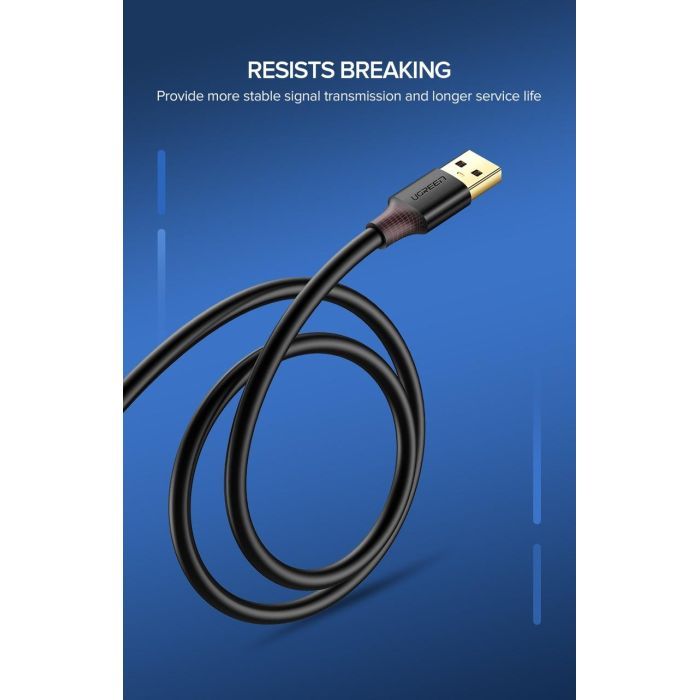 Дата кабель USB 3.0 AM/AF 2.0m US129 Black Ugreen (10373) изображение 5