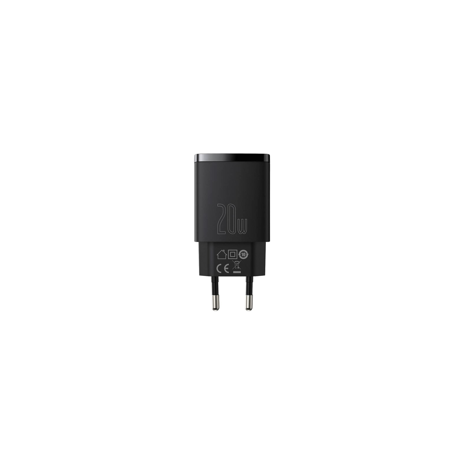 Зарядний пристрій Baseus Compact Quick Charger U+C 20W EU Black (CCXJ-B01) зображення 2