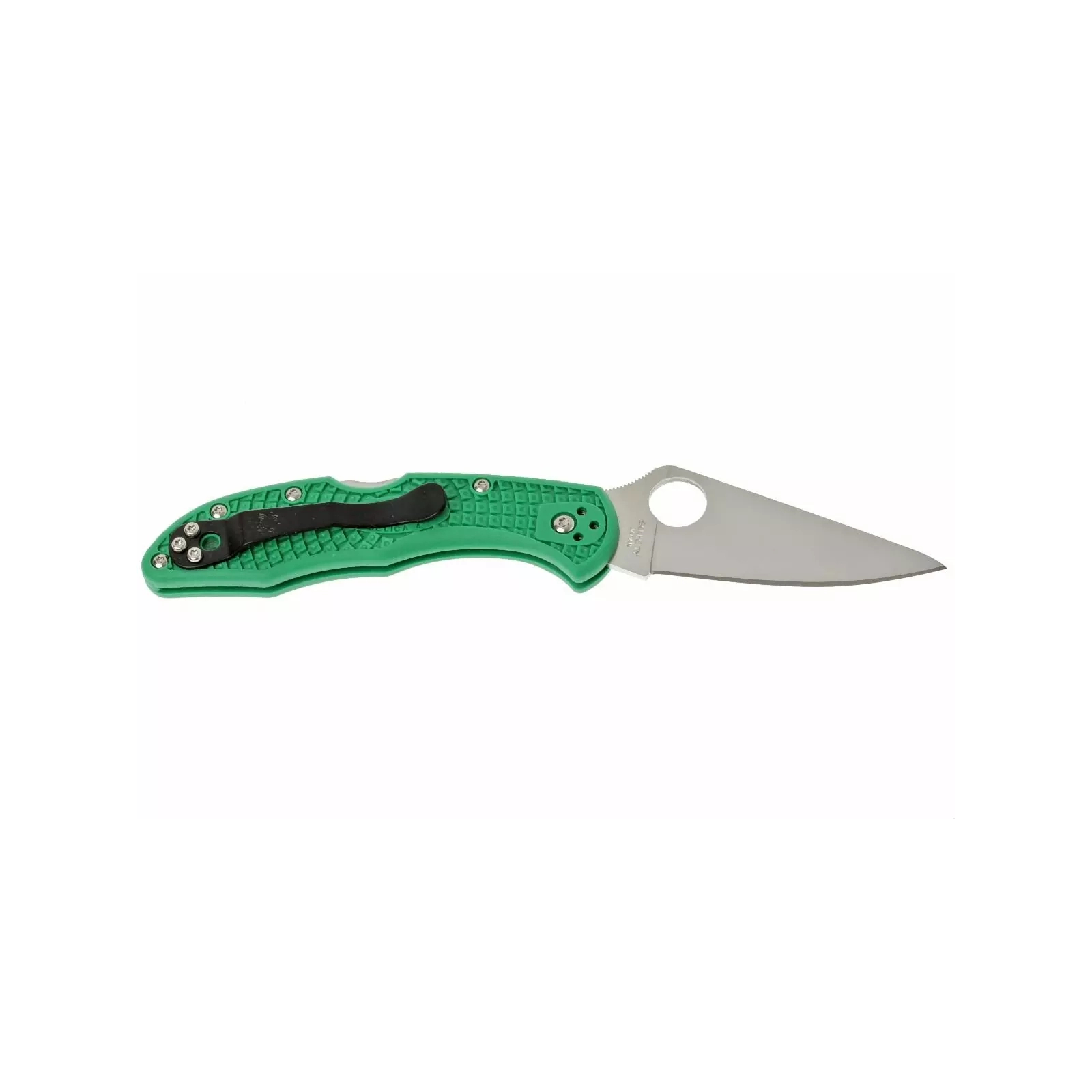 Нож Spyderco Delica 4 Flat Ground ACX 390 Green (C11FPGR) изображение 2