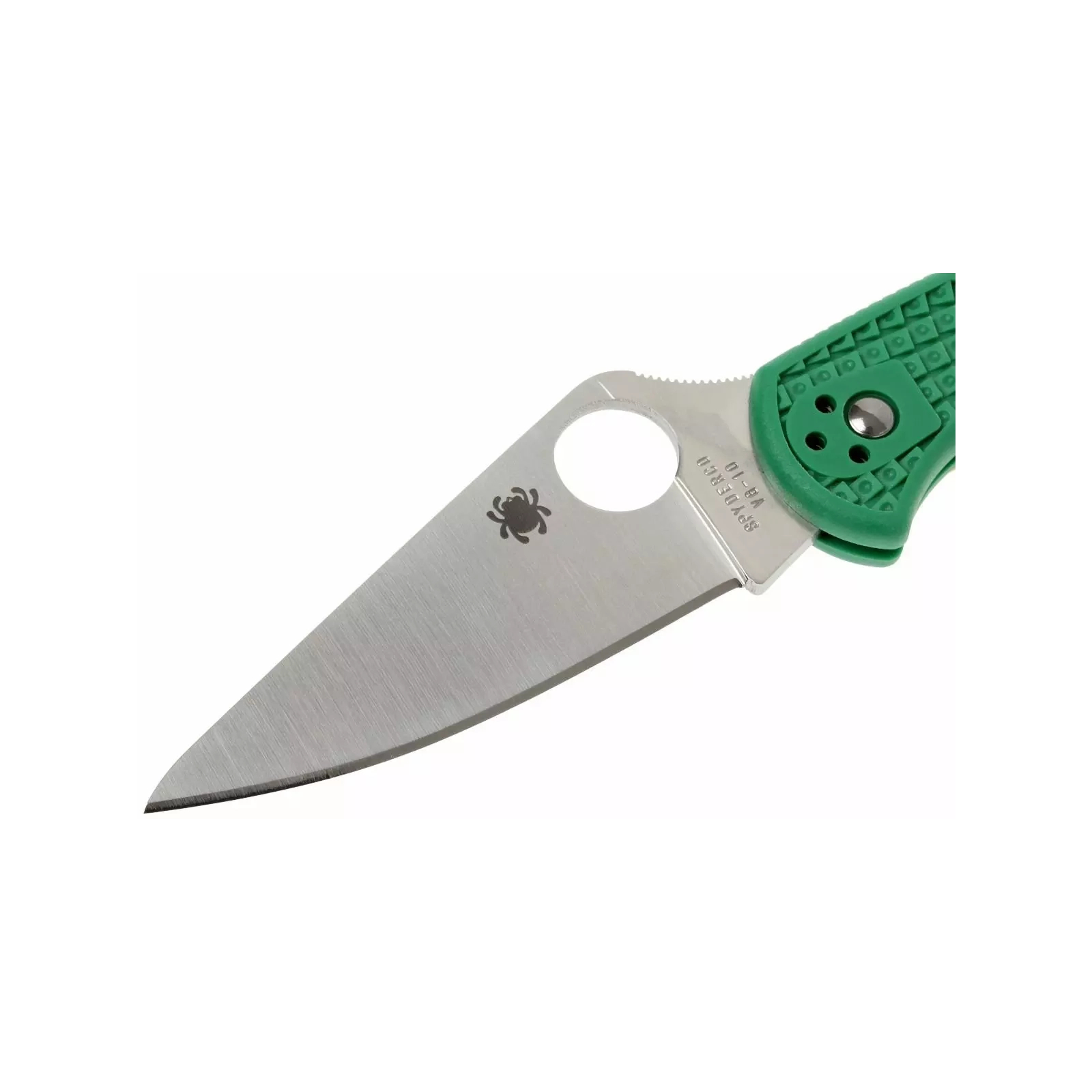 Нож Spyderco Delica 4 Flat Ground ACX 390 Green (C11FPGR) изображение 4