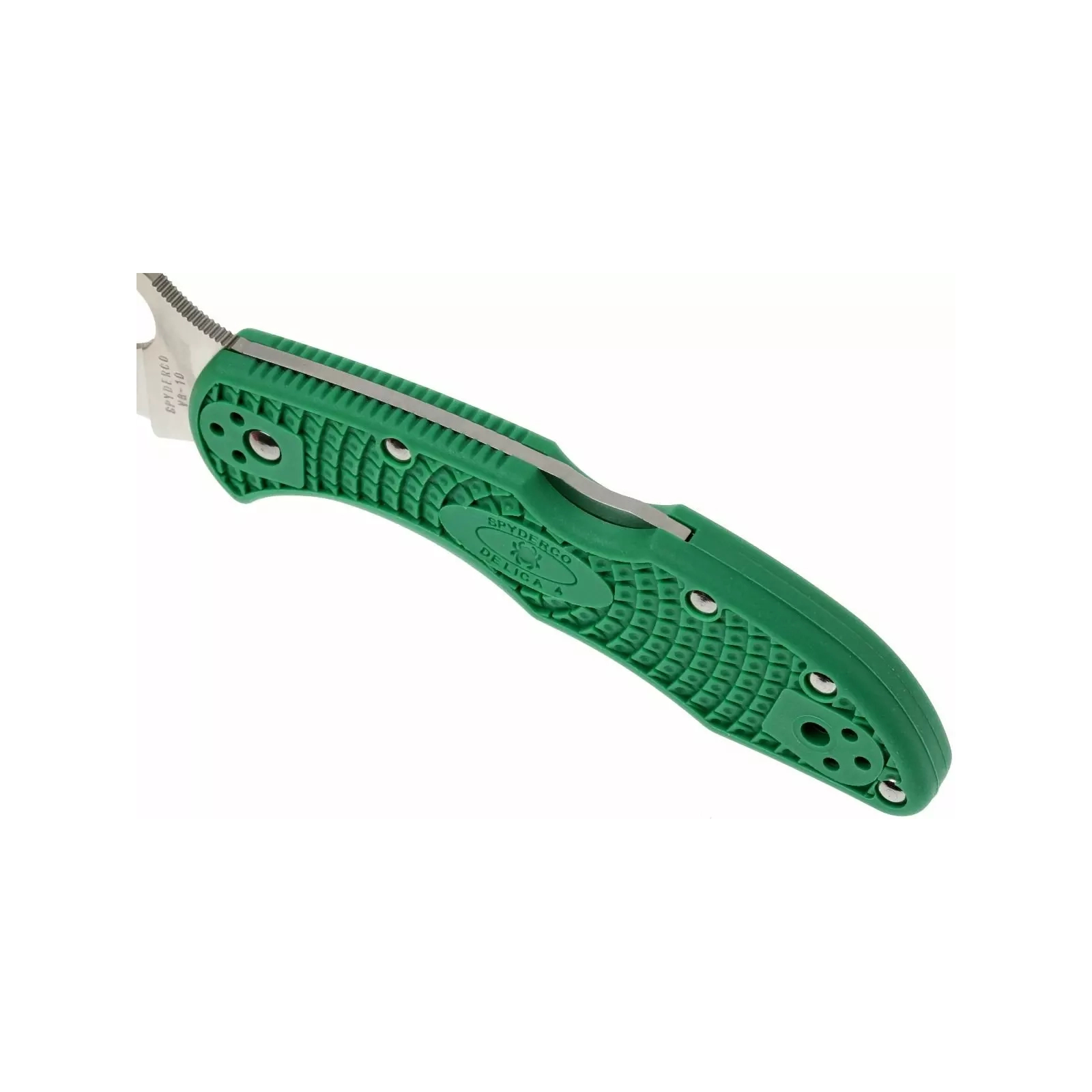 Нож Spyderco Delica 4 Flat Ground ACX 390 Green (C11FPGR) изображение 6