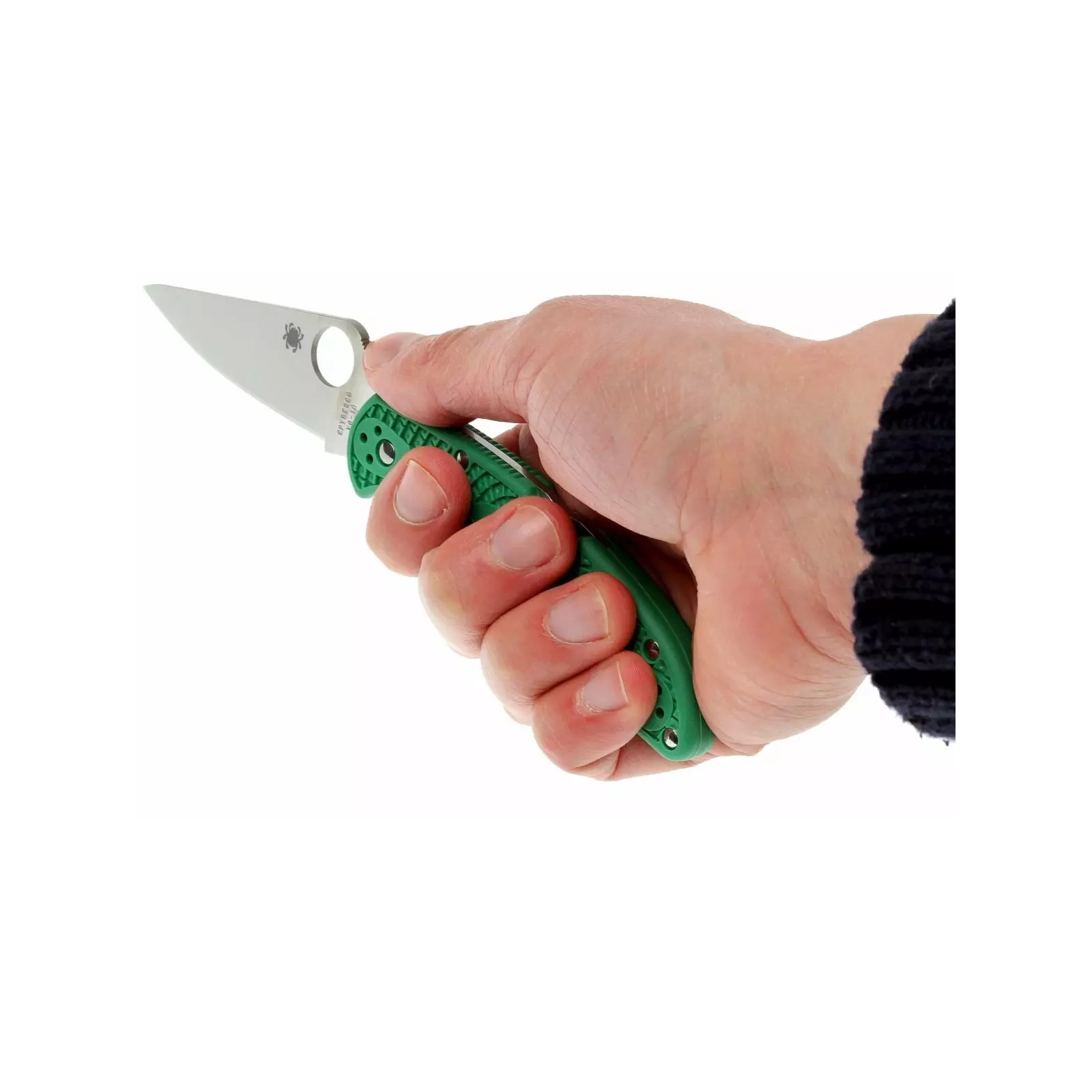 Нож Spyderco Delica 4 Flat Ground ACX 390 Green (C11FPGR) изображение 8