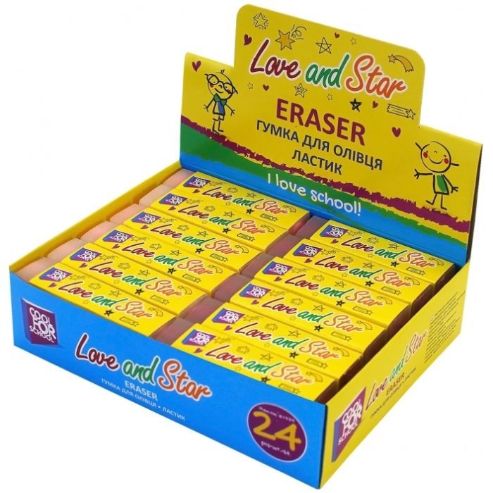 Гумка Cool For School для олівця PVC в індивідуальній упаковці Love&Star (CF81739) зображення 2