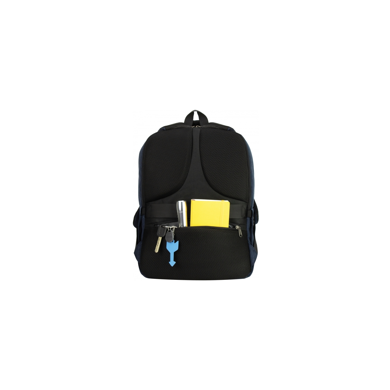 Рюкзак школьный Optima 17.5" USB Techno мужской 0.7 кг 16-25 л Синий с выделенными элементами (O97593-01) изображение 2