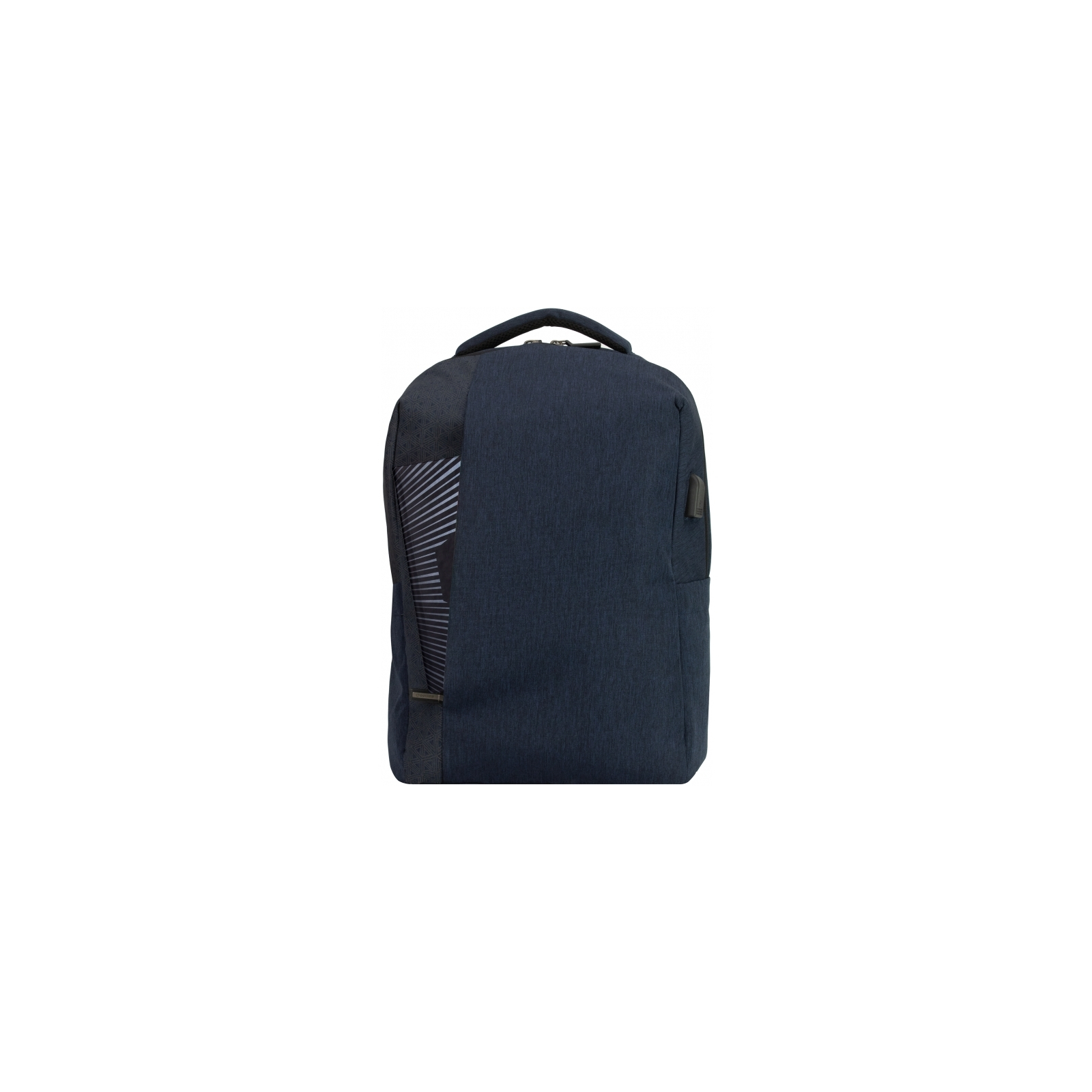 Рюкзак школьный Optima 17.5" USB Techno мужской 0.7 кг 16-25 л Черный с выделенными элементами (O97593-02) изображение 4