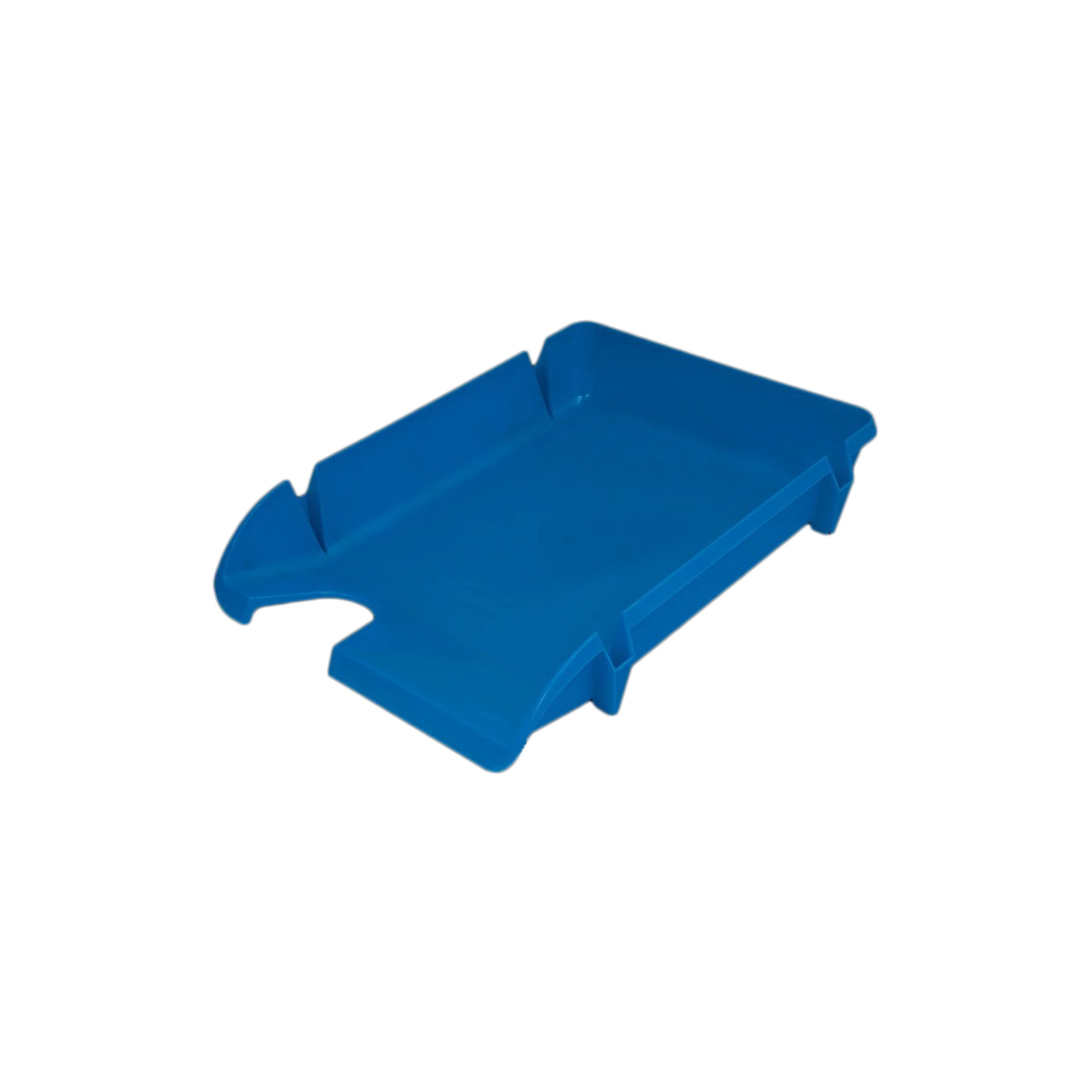 Лоток для бумаг Economix горизонтальный Компакт пластик, голубой непрозрачный (E80600)