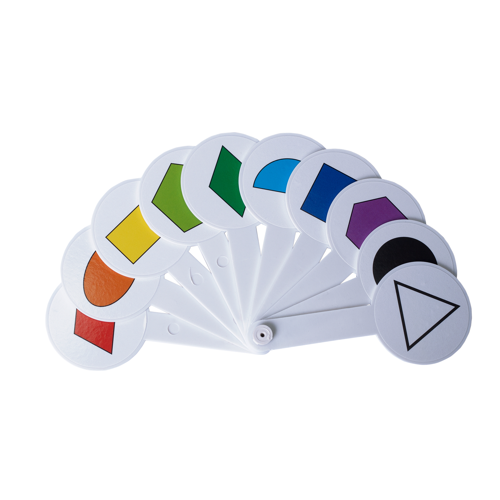 Навчальний набір ZiBi Kids line Набір кольорів та геометричних фігур (віяло) (ZB.4904) зображення 2