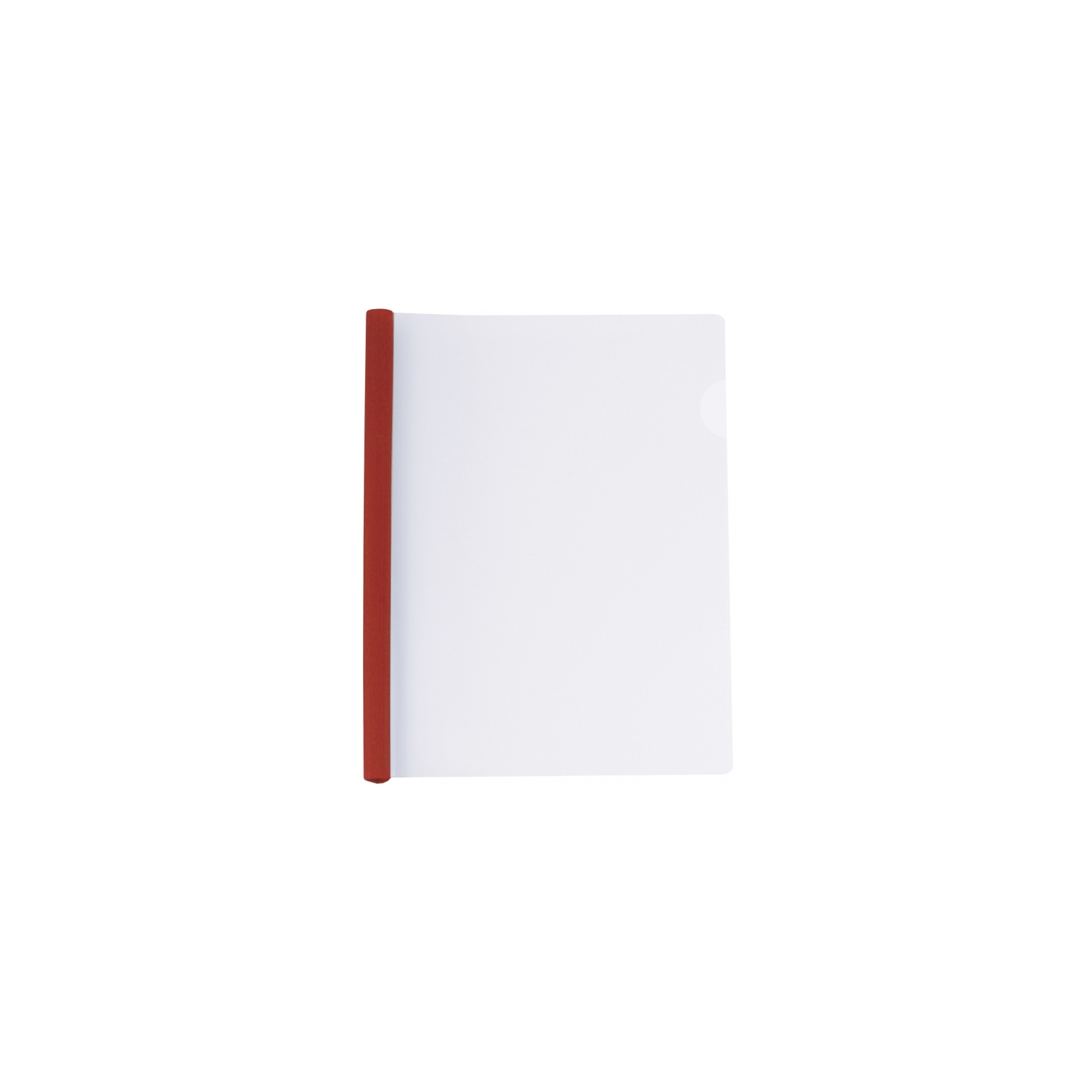 Папка-скоросшиватель Economix А4 с планкой-зажимом 6 мм (2-35 листов), красная (E31204-03)