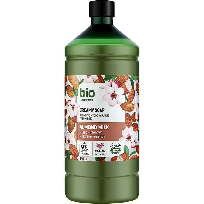 Жидкое мыло Bio Naturell Almond Milk Creamy Soap Миндальное молоко запаска 946 мл (4820168434556)