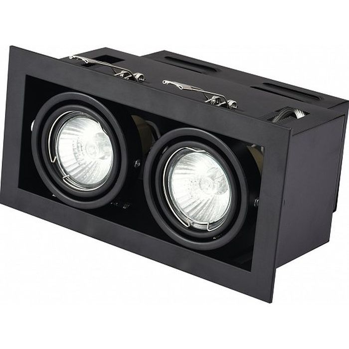 Светильник точечный Eurolamp LED GU10x2 black (LHK2-LED-GU10(black)) изображение 2