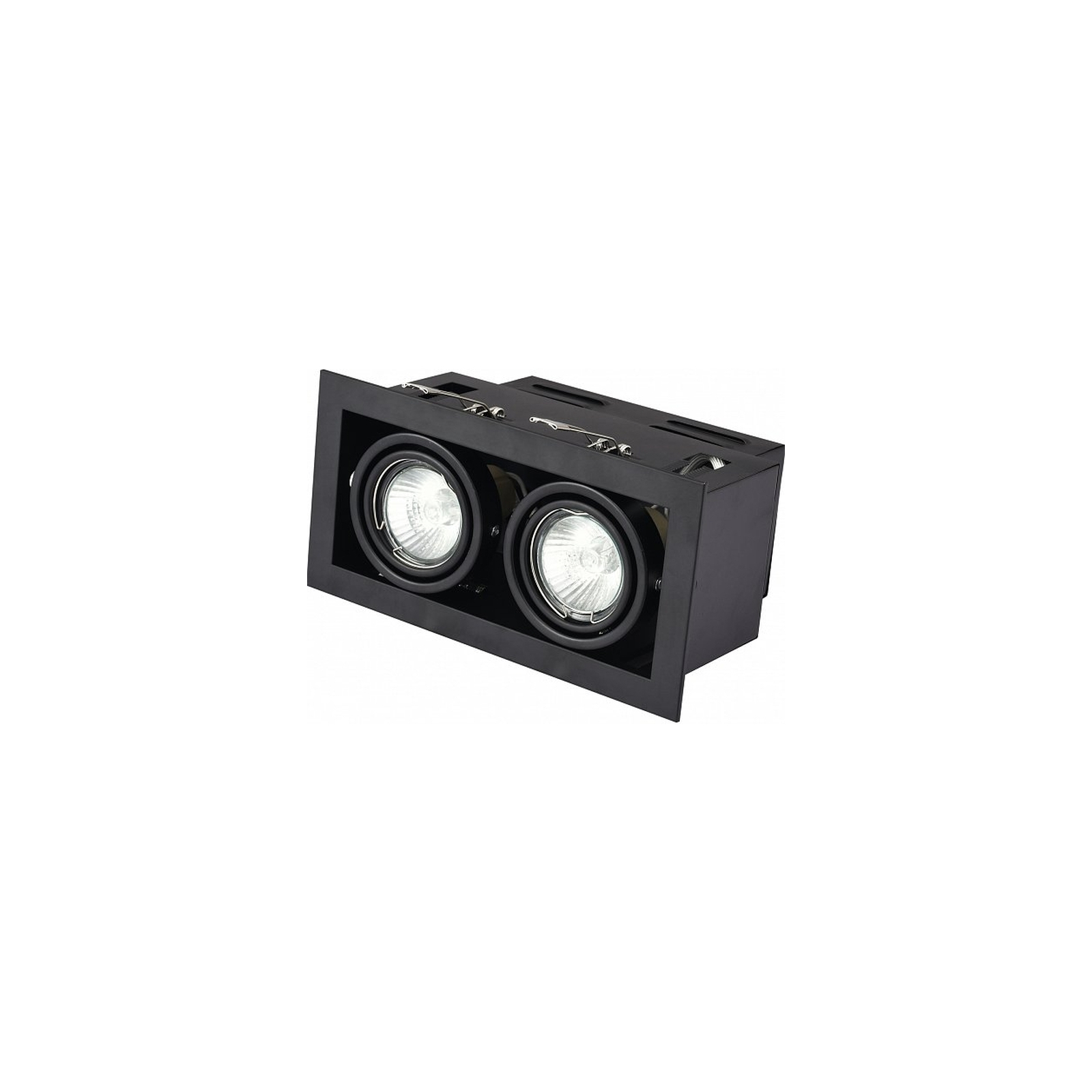 Світильник точковий Eurolamp LED GU10x2 black (LHK2-LED-GU10(black)) зображення 2