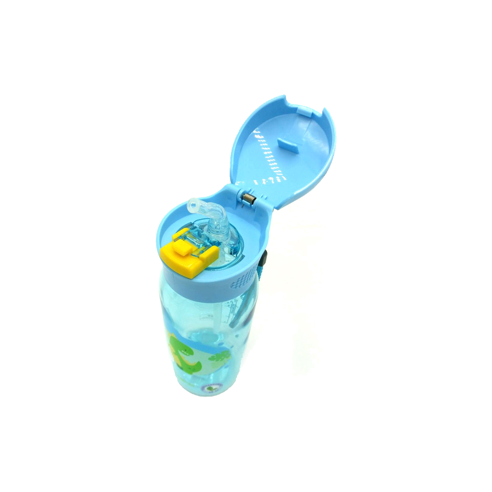 Пляшка для води Casno 400 мл KXN-1195 Блакитна Діно з соломинкою (KXN-1195_Dino) зображення 5