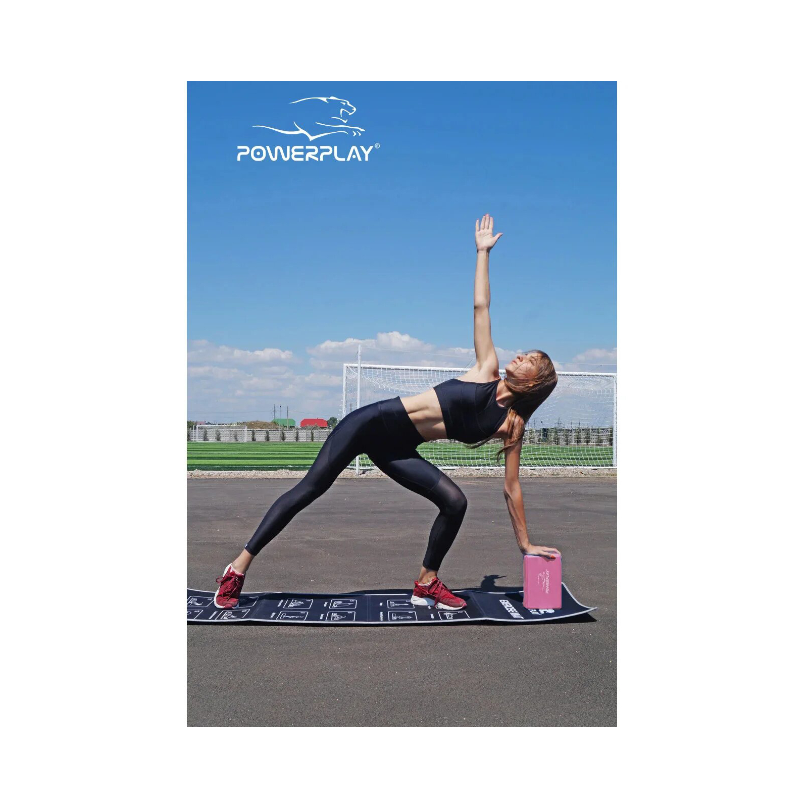Блок для йоги PowerPlay 4006 Yoga Brick Синий (PP_4006_Blue_Yoga_Brick) зображення 4