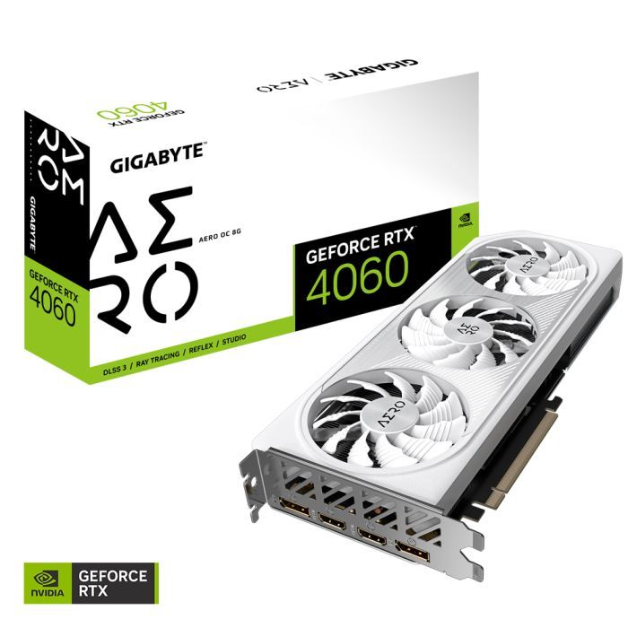 Видеокарта GIGABYTE GeForce RTX4060 8Gb AERO OC (GV-N4060AERO OC-8GD) изображение 8