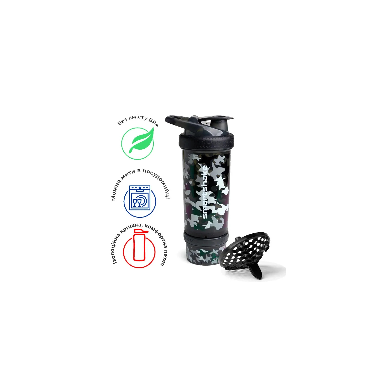 Шейкер спортивный SmartShake Revive 25oz/750ml Camo Black (13075501) изображение 11