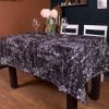 Скатерть MirSon Рогожа №216 Black Flowers 100x130 см (2200006723325)