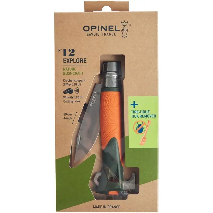 Нож Opinel 12 Explore Tick Remover Green (002489) изображение 8