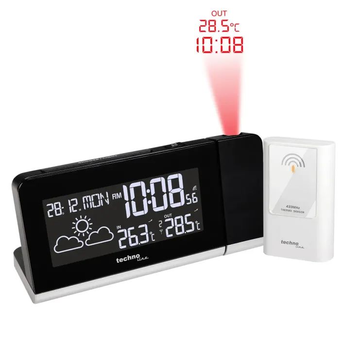 Настільний годинник Technoline WT539 проекційний Black (DAS301813) зображення 4