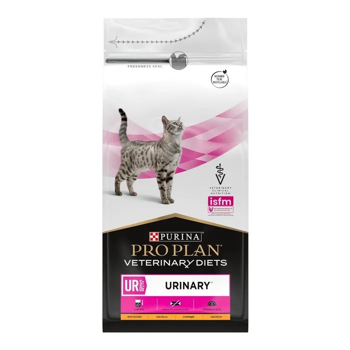 Сухой корм для кошек Purina Pro Plan Veterinary Diets UR Urinary при мочекаменной болезни 1.5 кг (7613035160552)