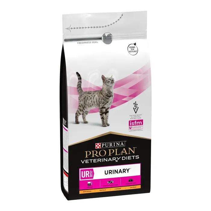 Сухой корм для кошек Purina Pro Plan Veterinary Diets UR Urinary при мочекаменной болезни 1.5 кг (7613035160552) изображение 2