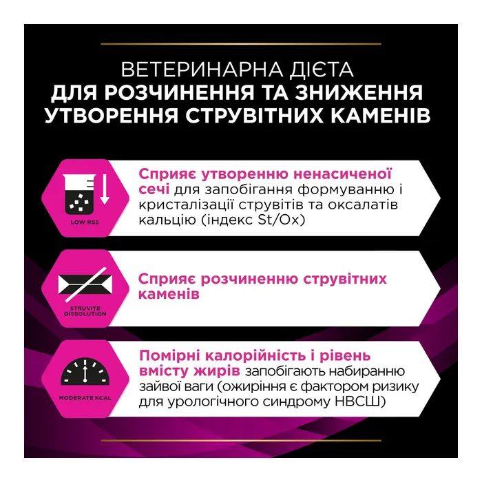 Сухой корм для кошек Purina Pro Plan Veterinary Diets UR Urinary при мочекаменной болезни 1.5 кг (7613035160552) изображение 8