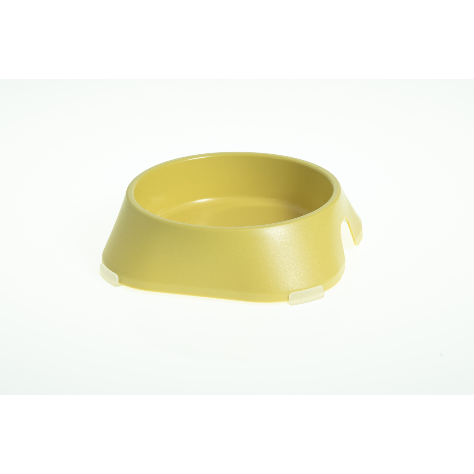 Посуд для котів Fiboo Миска без антиковзких накладок S жовта (FIB0139)