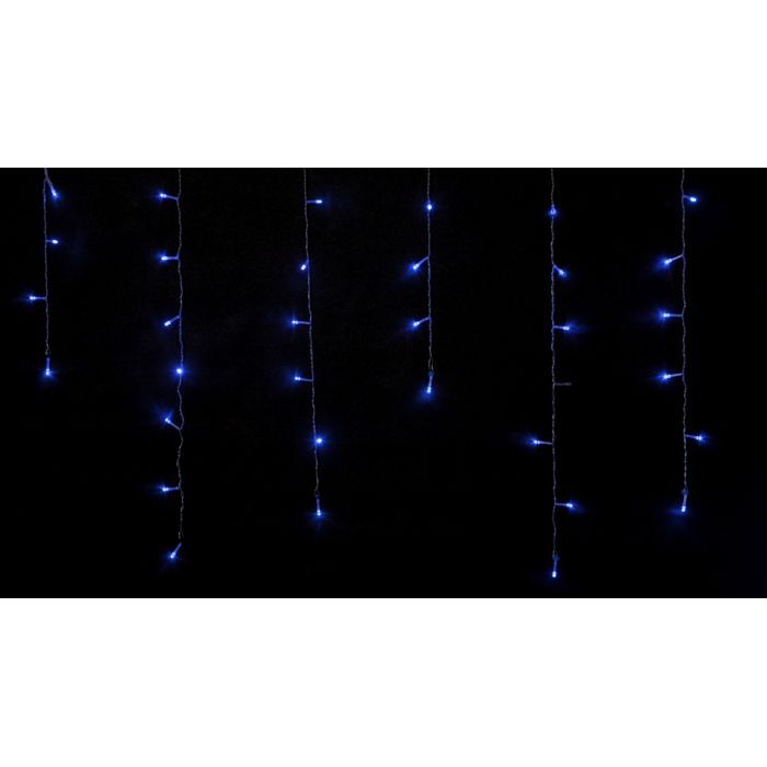 Гирлянда Delux ICICLE С 100 LED 3,2x0,7m синий/прозрачный IP20 (90015253) изображение 2