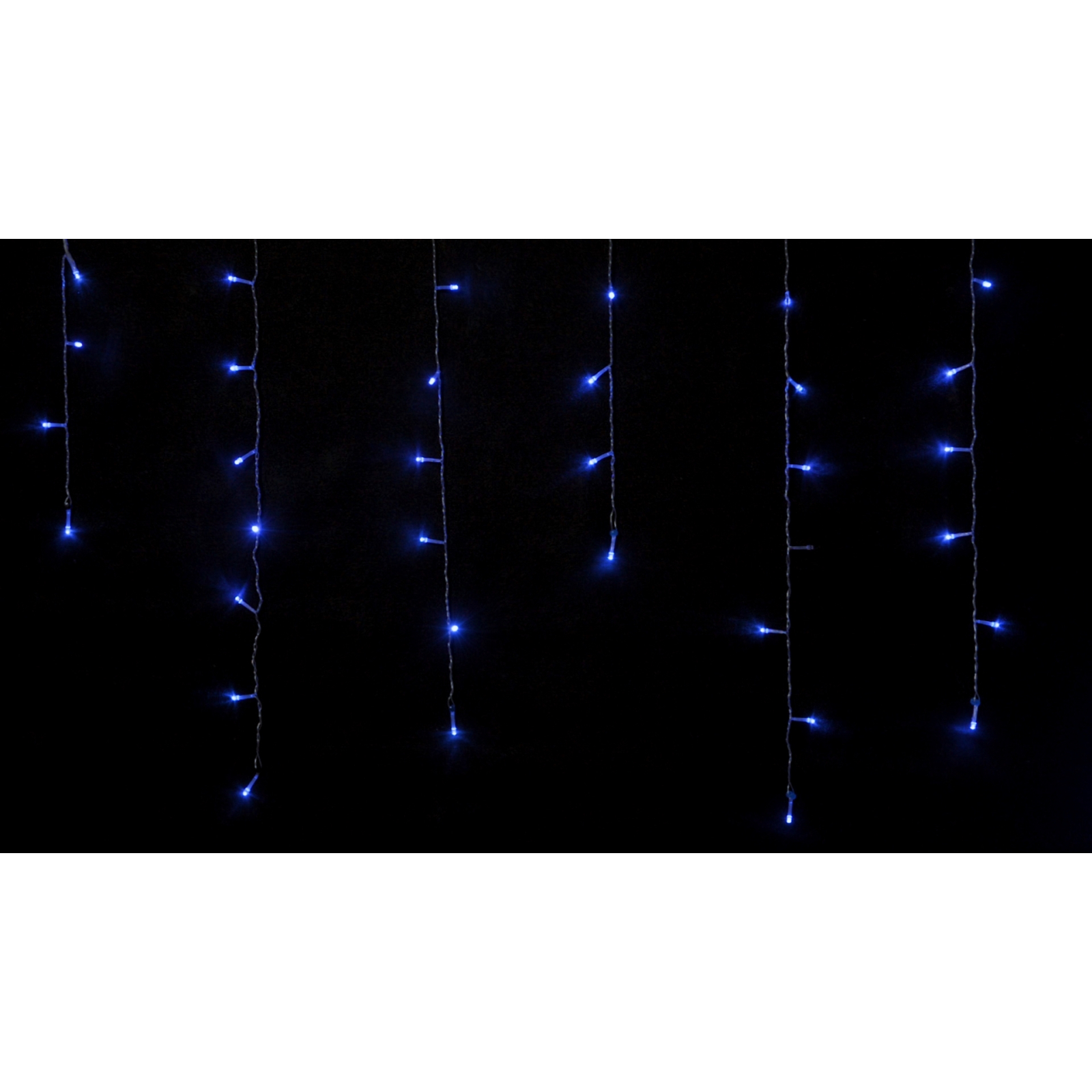 Гирлянда Delux ICICLE С 100 LED 3,2x0,7m синий/прозрачный IP20 (90015253) изображение 2