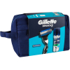 Набор косметики Gillette Бритва Mach3 с 2 сменными картриджами + Гель для бритья Series 200 мл + Косметичка (8700216075251) изображение 3