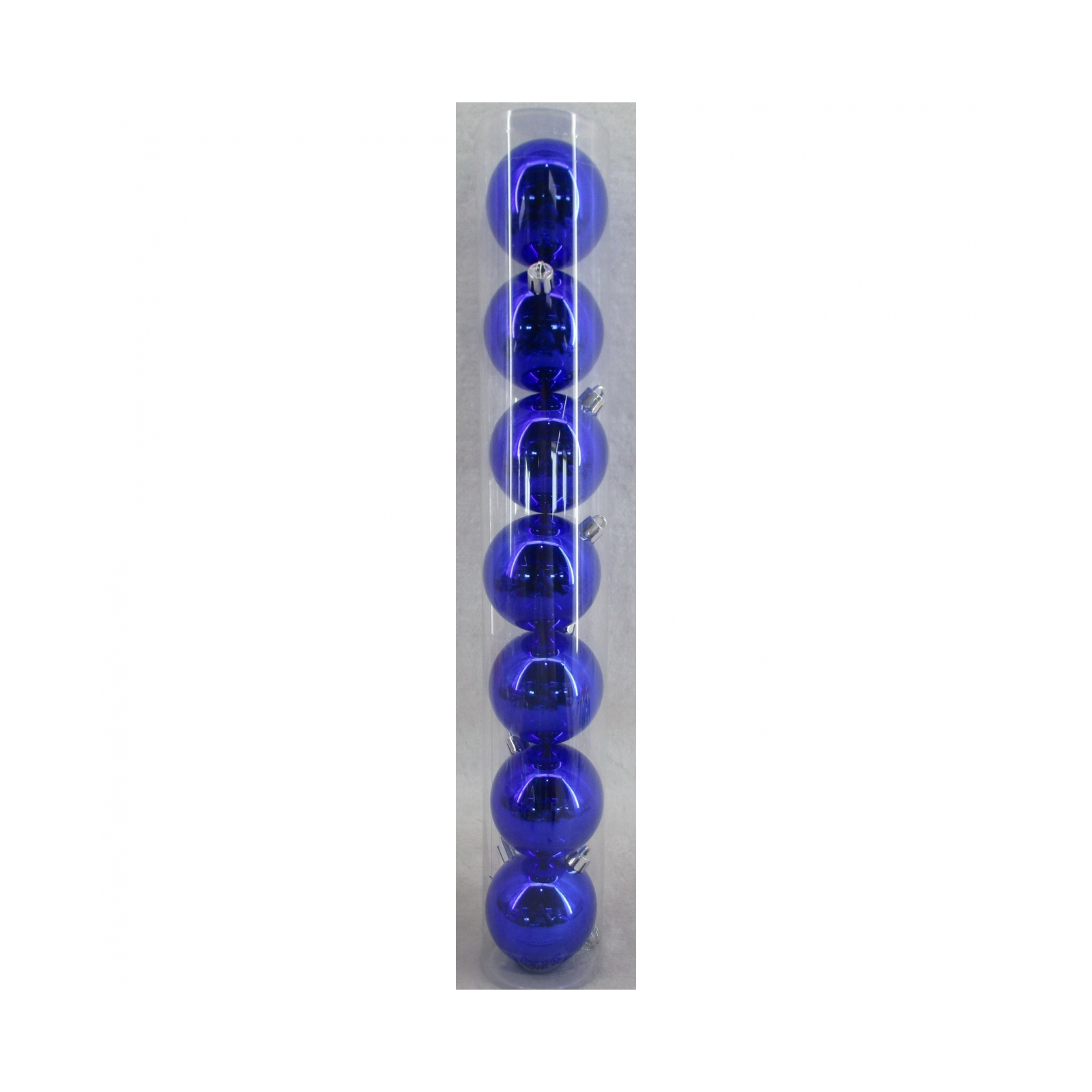 Елочная игрушка Novogod`ko пластик, 6 см, 7 шт синий (974896)