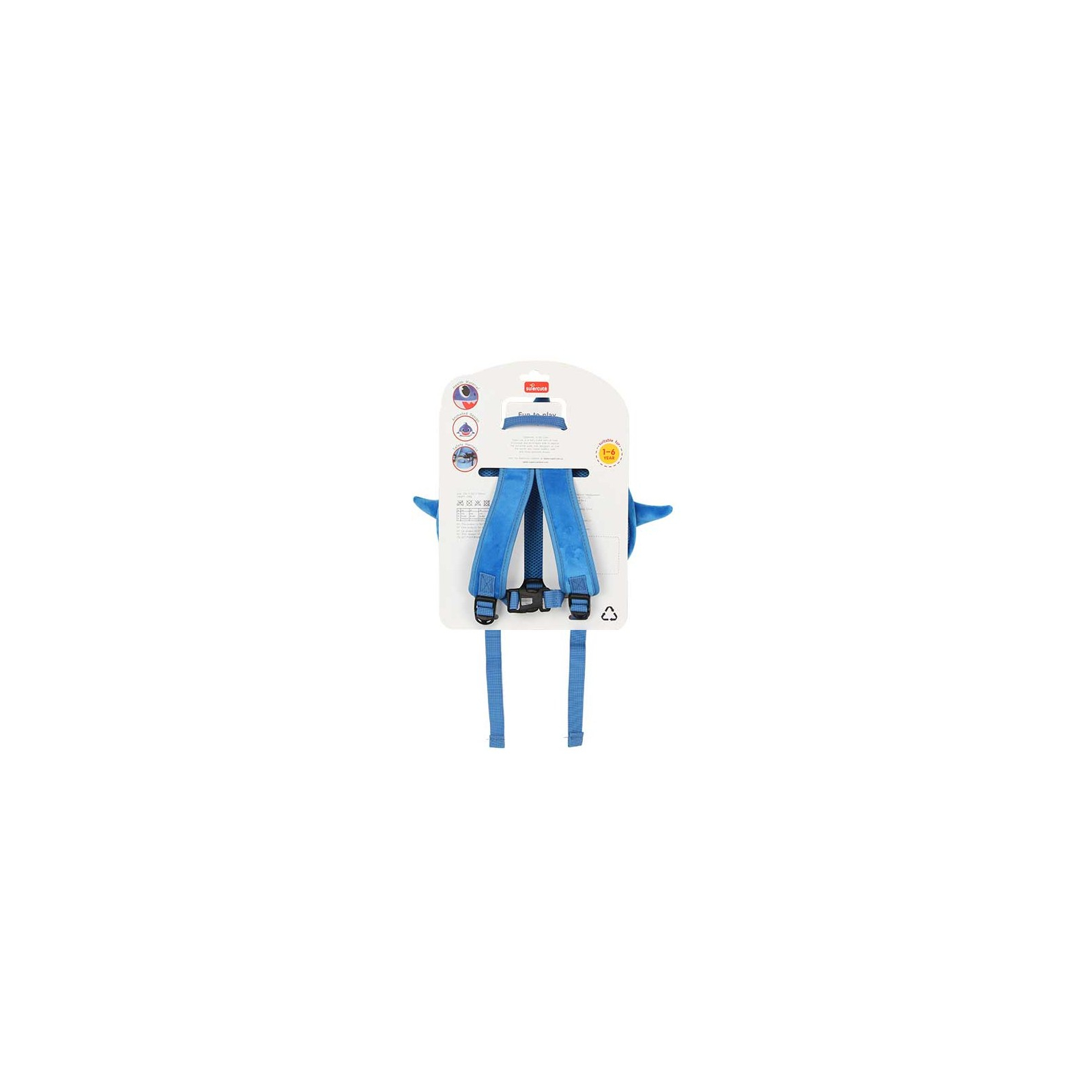 Рюкзак детский Supercute Акула – Синий (SF120-a) изображение 6