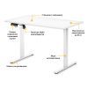 Компьютерный стол Mealux PowerDesk Lite White с электрорегулировкой высоты (EVO-201 Lite W/W) изображение 2
