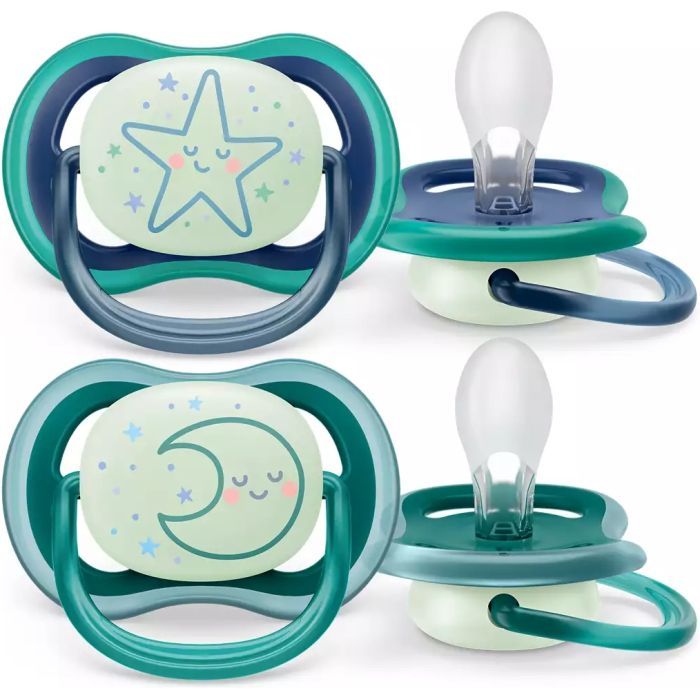 Пустышка Philips AVENT Ultra Air Нічна 6-18 міс 2 шт (SCF376/13) изображение 2