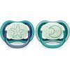 Пустышка Philips AVENT Ultra Air Нічна 6-18 міс 2 шт (SCF376/13)