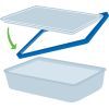 Форма для випікання Pyrex Pure Glass прямокутна з кришкою 2.7 л (243A000/7044) зображення 4
