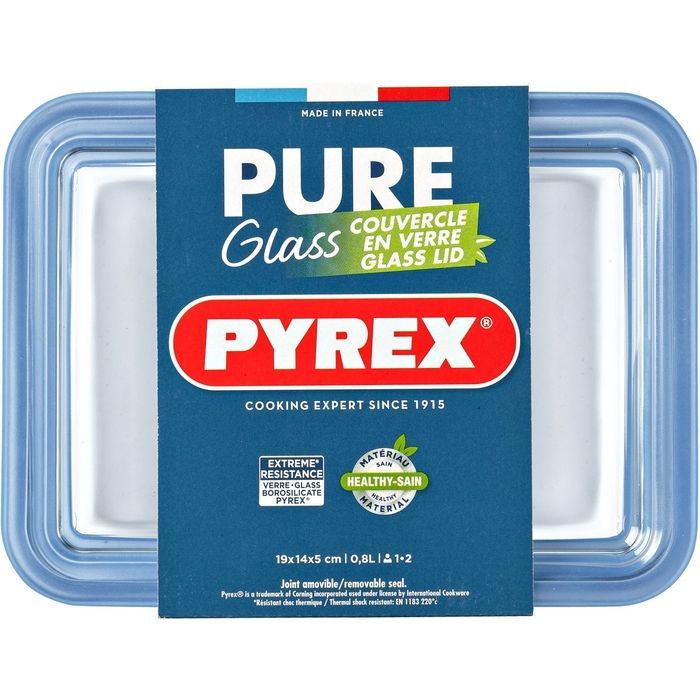 Форма для випікання Pyrex Pure Glass прямокутна з кришкою 2.7 л (243A000/7044) зображення 5