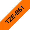 Стрічка для принтера етикеток UKRMARK B-Fc-TB61P-BK/OR, аналог TZeB61, флуорисцентна, 36мм х 8м, black on orange (CTZB61) зображення 3