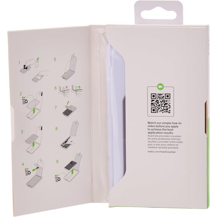 Скло захисне Belkin iPhone 15/14 Pro TemperedGlass (1 Pack) (OVA135ZZ) зображення 5