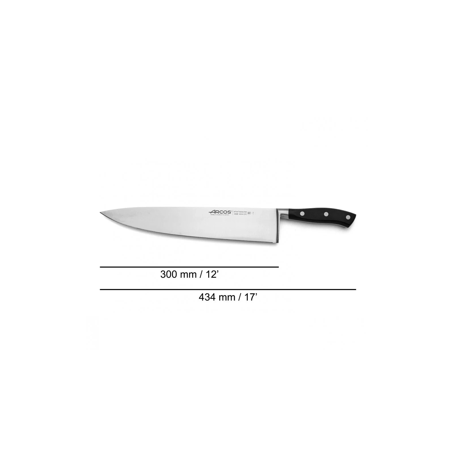 Кухонный нож Arcos Riviera поварський 300 мм (233800) изображение 2