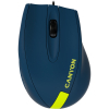 Мышка Canyon M-11 USB Blue/Yellow (CNE-CMS11BY)