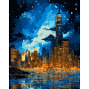Картина по номерам Santi Ночной город с металлизированными красками 40х50 см (954745)