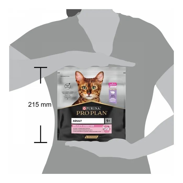 Сухий корм для кішок Purina Pro Plan Delicate Adult 1+ з індичкою 400 г (7613033568671) зображення 3