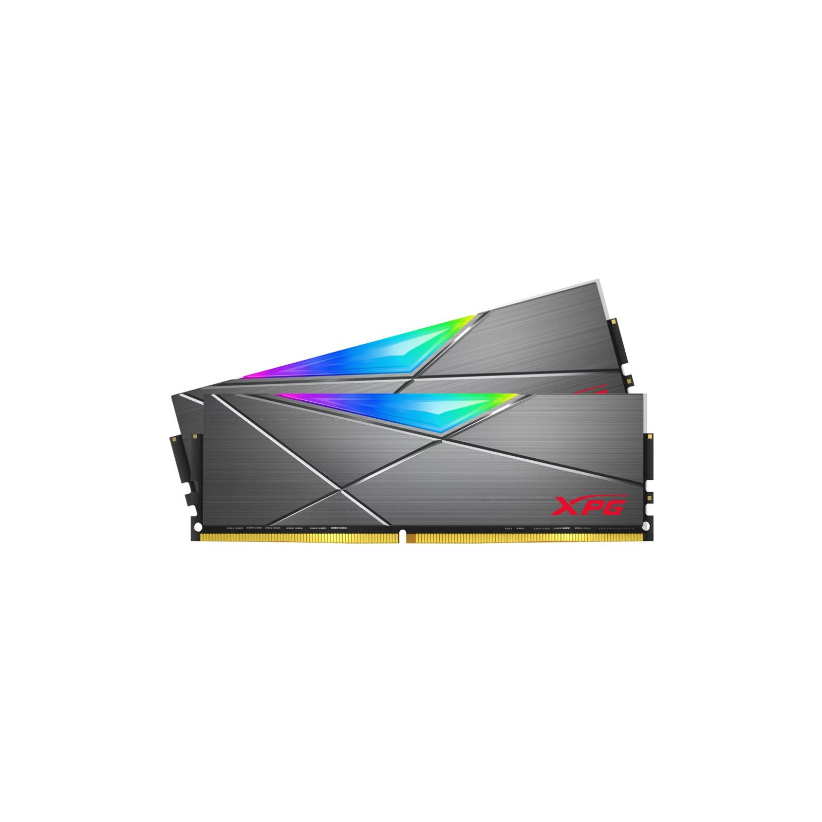 Модуль памяти для компьютера DDR4 16GB (2x8GB) 4133 MHz XPG SpectrixD50 RGB Tungsten Gray ADATA (AX4U41338G19J-DGM50X) изображение 4